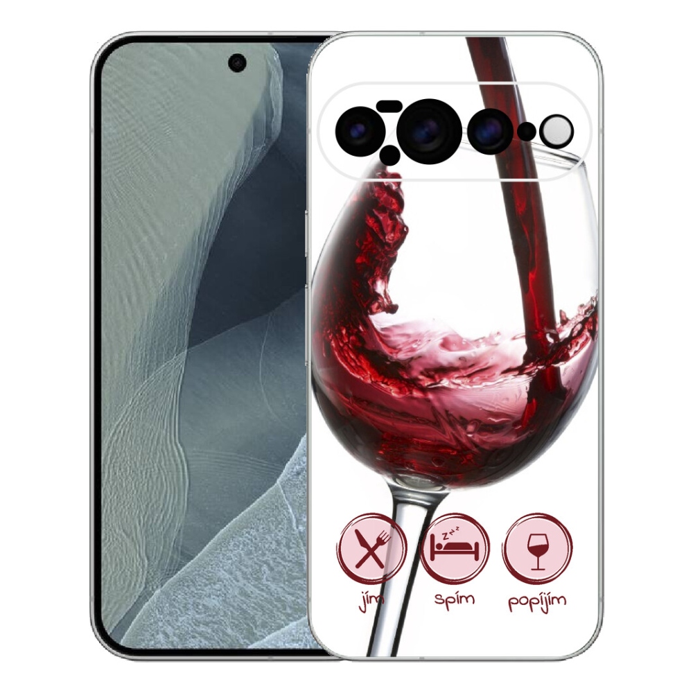 mmCase gél tok a Google Pixel 11 Pro XL-hez – egy pohár vörösbor