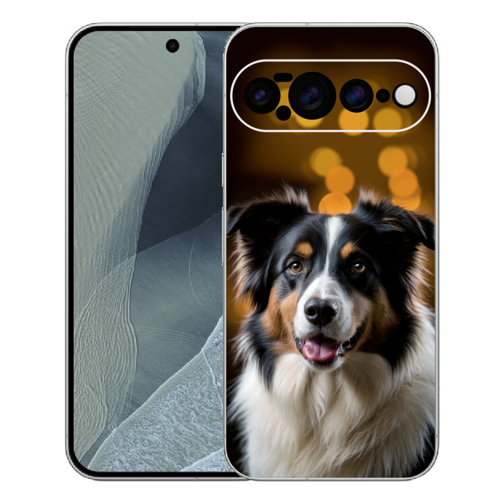 mmCase gél tok a Google Pixel 11 Pro XL-hez – mosolygós ausztrál juhászkutya