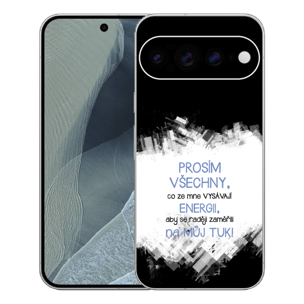 mmCase gél tok a Google Pixel 11 Pro XL-hez – vicces felirat, 1 db, kék