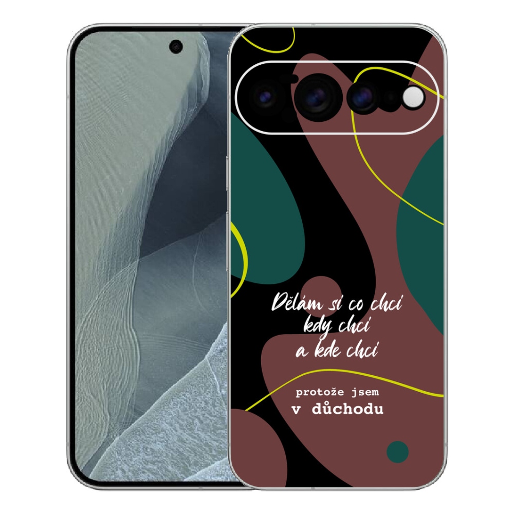 mmCase géltok a Google Pixel 11 Pro XL-hez – vicces felirat, 10, fekete háttér