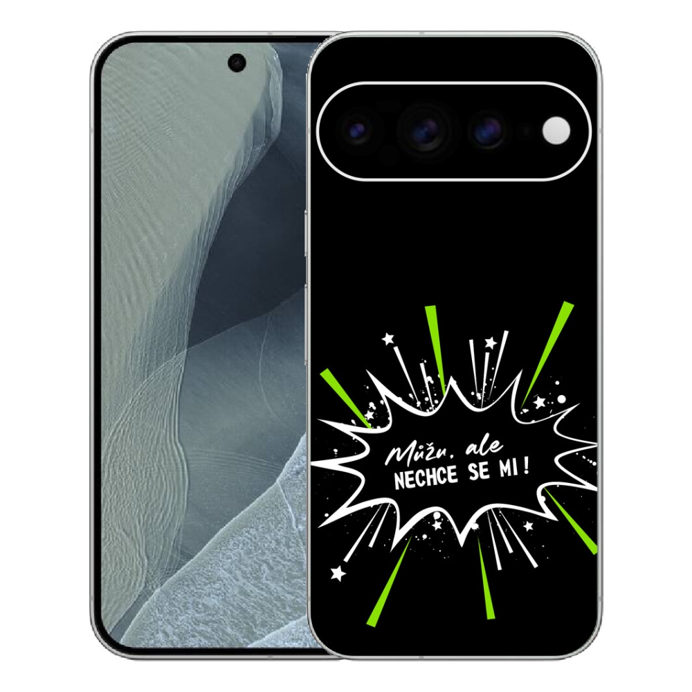 mmCase gél tok a Google Pixel 11 Pro XL-hez – vicces felirat, 11, fekete háttér