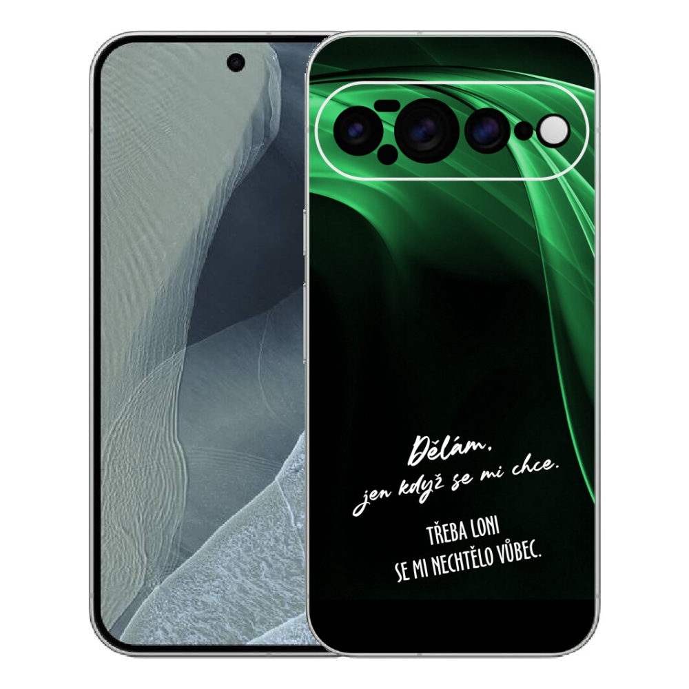 mmCase géltok a Google Pixel 11 Pro XL-hez – vicces felirat, 12, fekete háttér