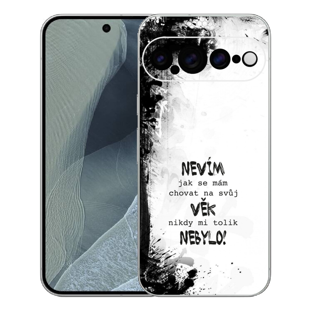 mmCase gél tok a Google Pixel 11 Pro XL-hez – vicces felirat, 14, fehér háttér