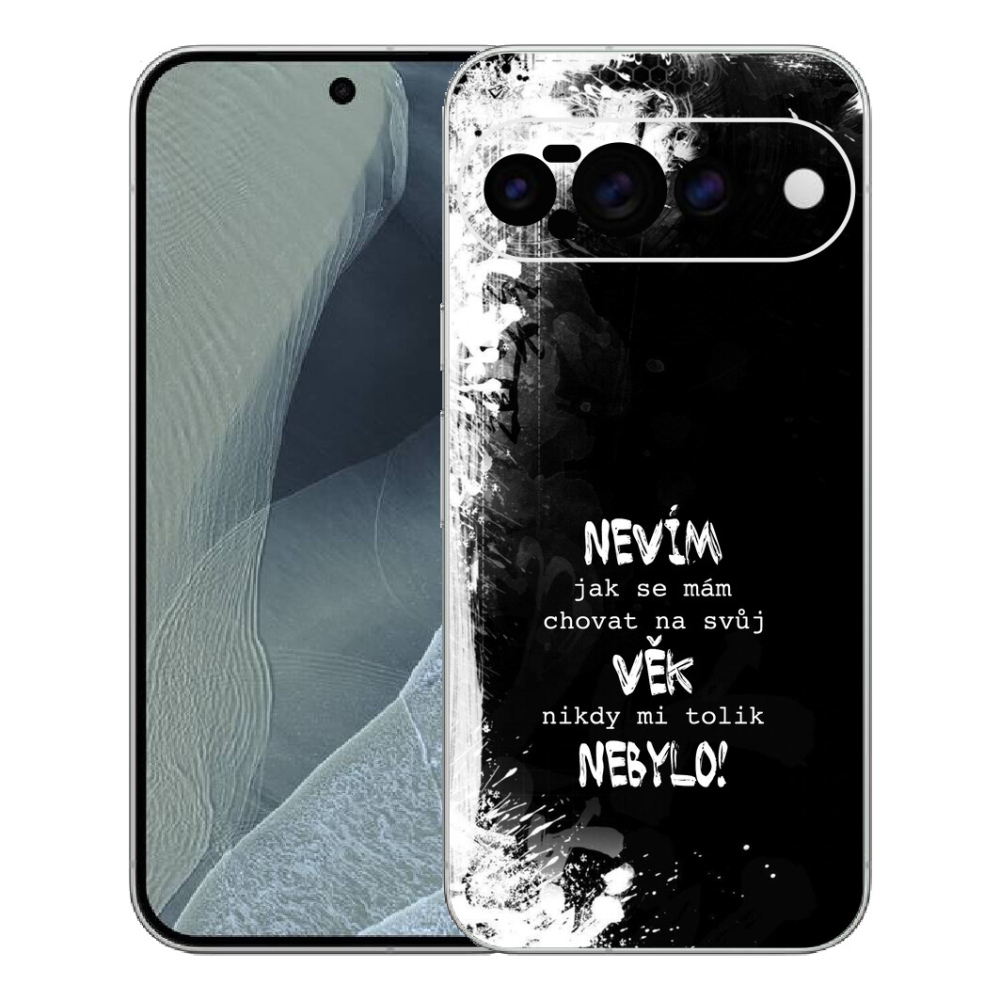 mmCase gél tok a Google Pixel 11 Pro XL-hez – vicces felirat, 14, fekete háttér