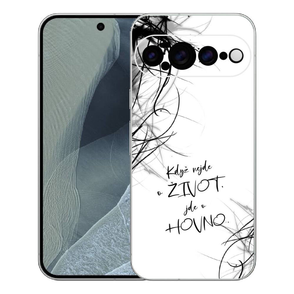 mmCase gél tok a Google Pixel 11 Pro XL-hez – vicces felirat, 16, fehér háttér