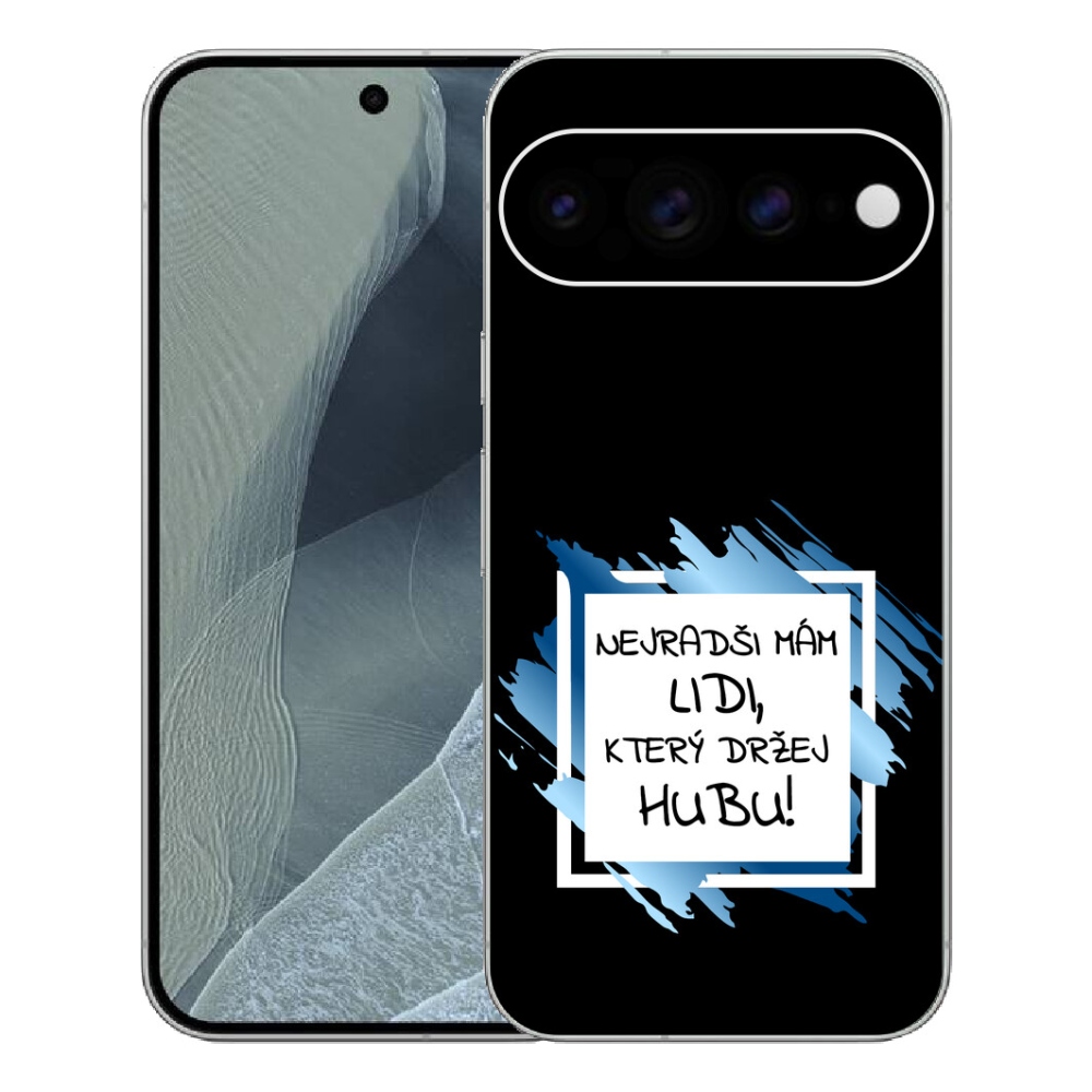 mmCase gél tok a Google Pixel 11 Pro XL-hez – vicces felirat, fekete-fehér háttér