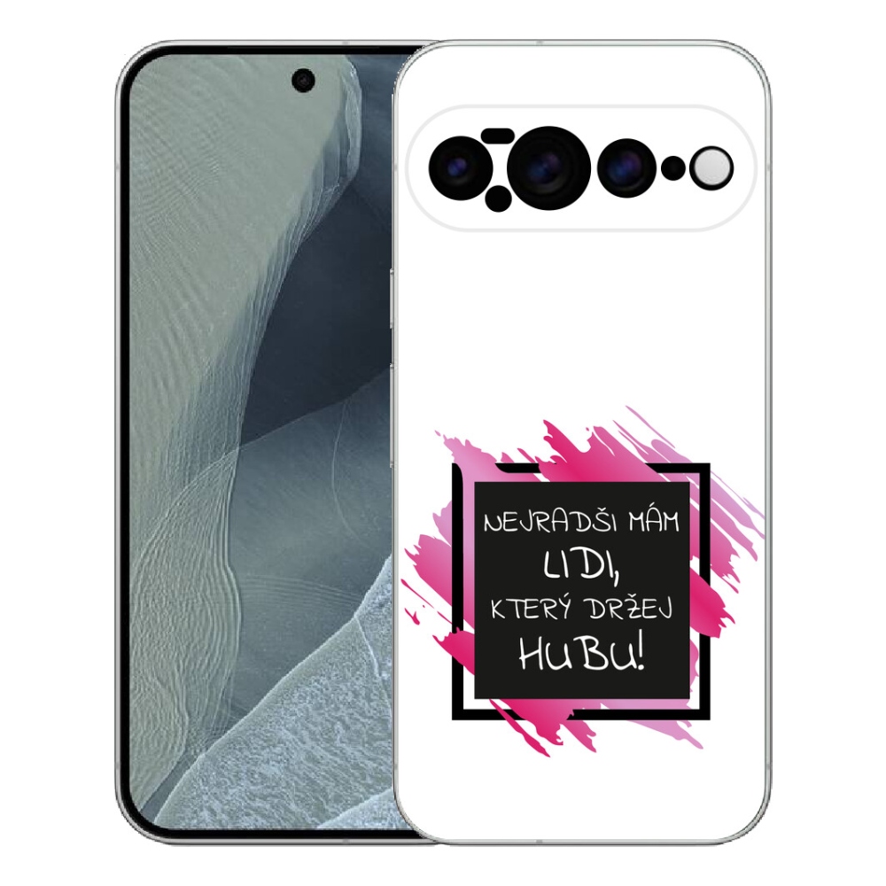 mmCase gél tok a Google Pixel 11 Pro XL-hez – vicces szöveg, 7 fekete-fehér háttér