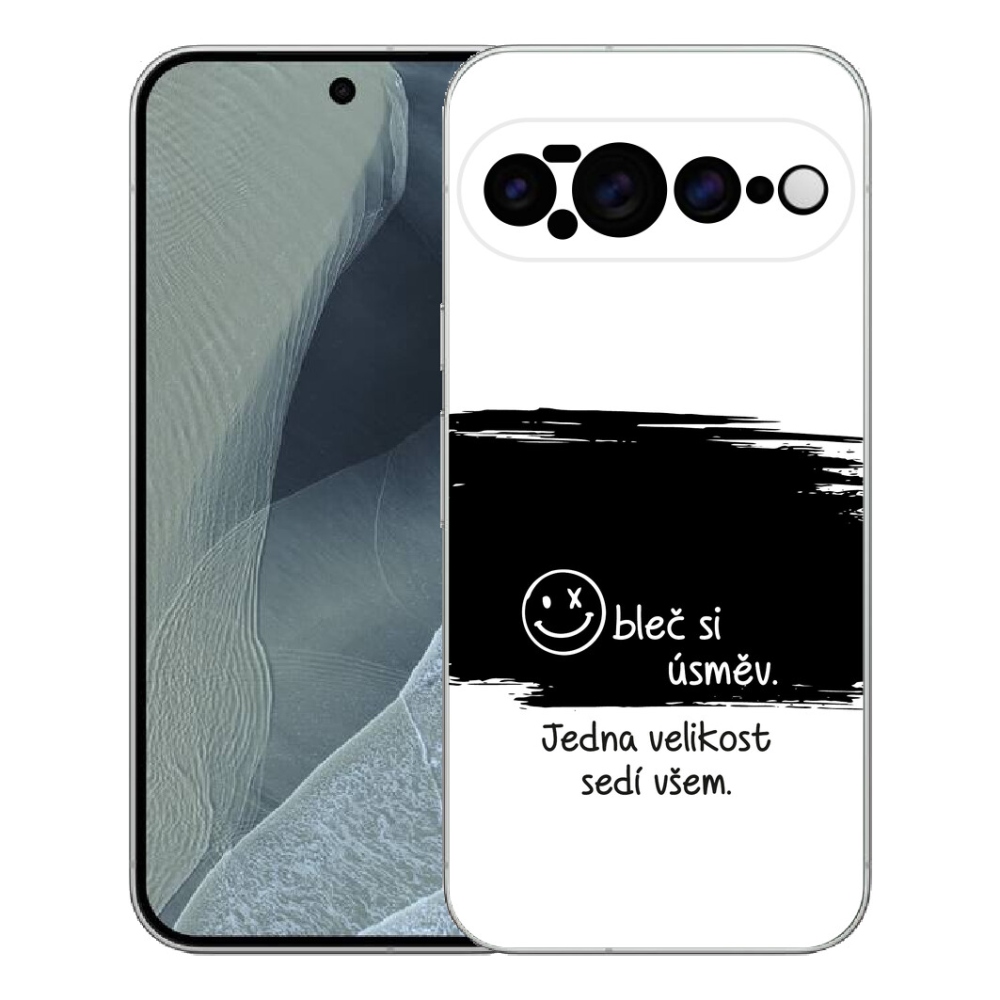 mmCase géltok a Google Pixel 11 Pro XL-hez – vicces felirat, 8 fekete-fehér háttér