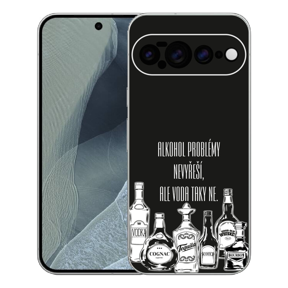 mmCase gél tok a Google Pixel 11 Pro XL-hez – vicces felirat, fekete háttér