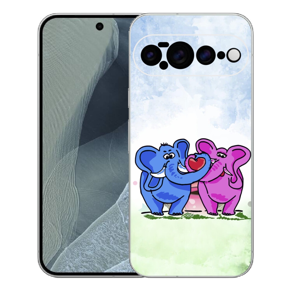 mmCase gél tok a Google Pixel 11 Pro XL-hez – szerelmes elefántok