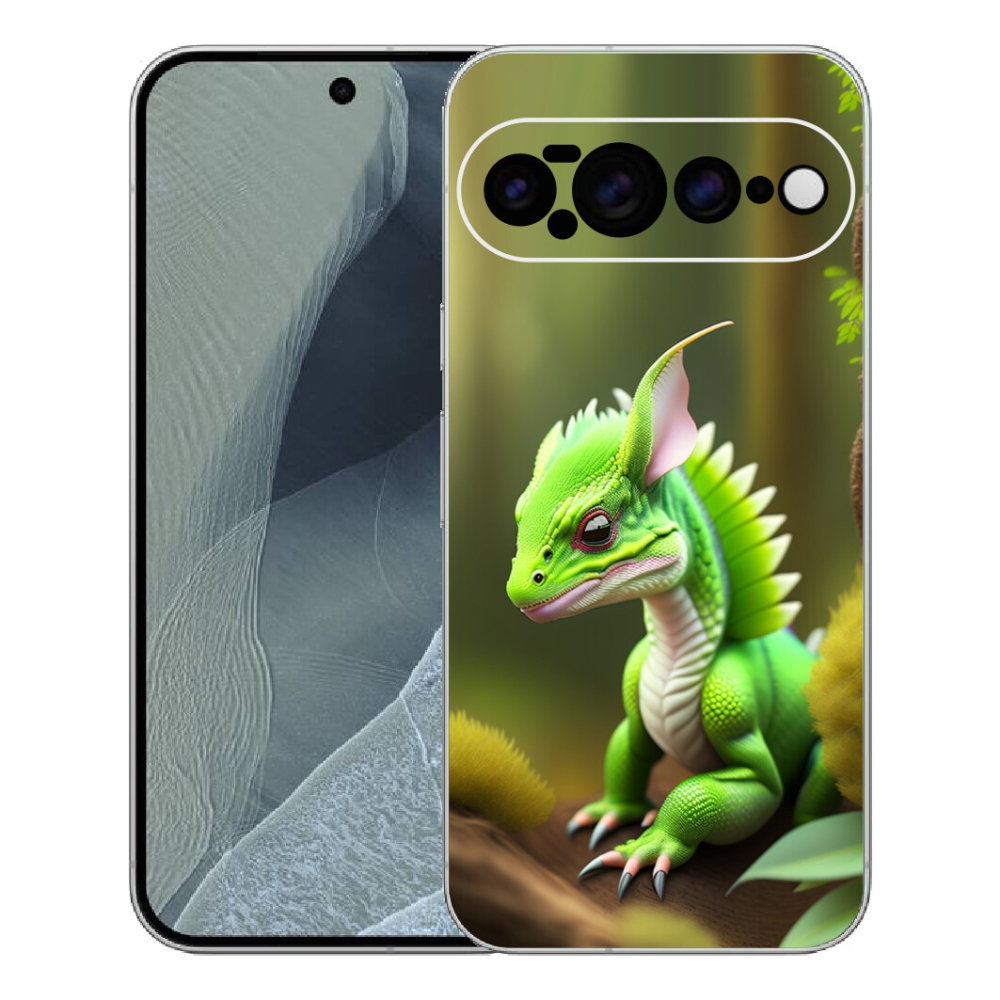mmCase géltok a Google Pixel 11 Pro XL-hez – zöld sárkány