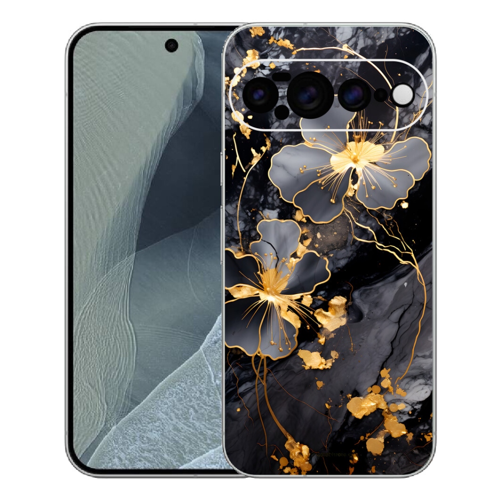 mmCase gél tok a Google Pixel 11 Pro XL-hez – arany virágok