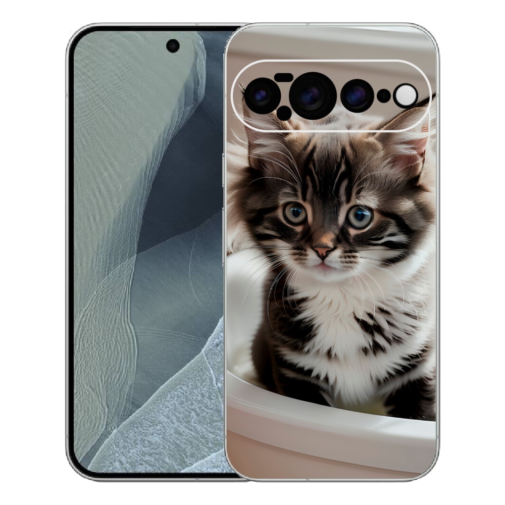 mmCase gél tok a Google Pixel 11 Pro XL-hez – kíváncsi cica