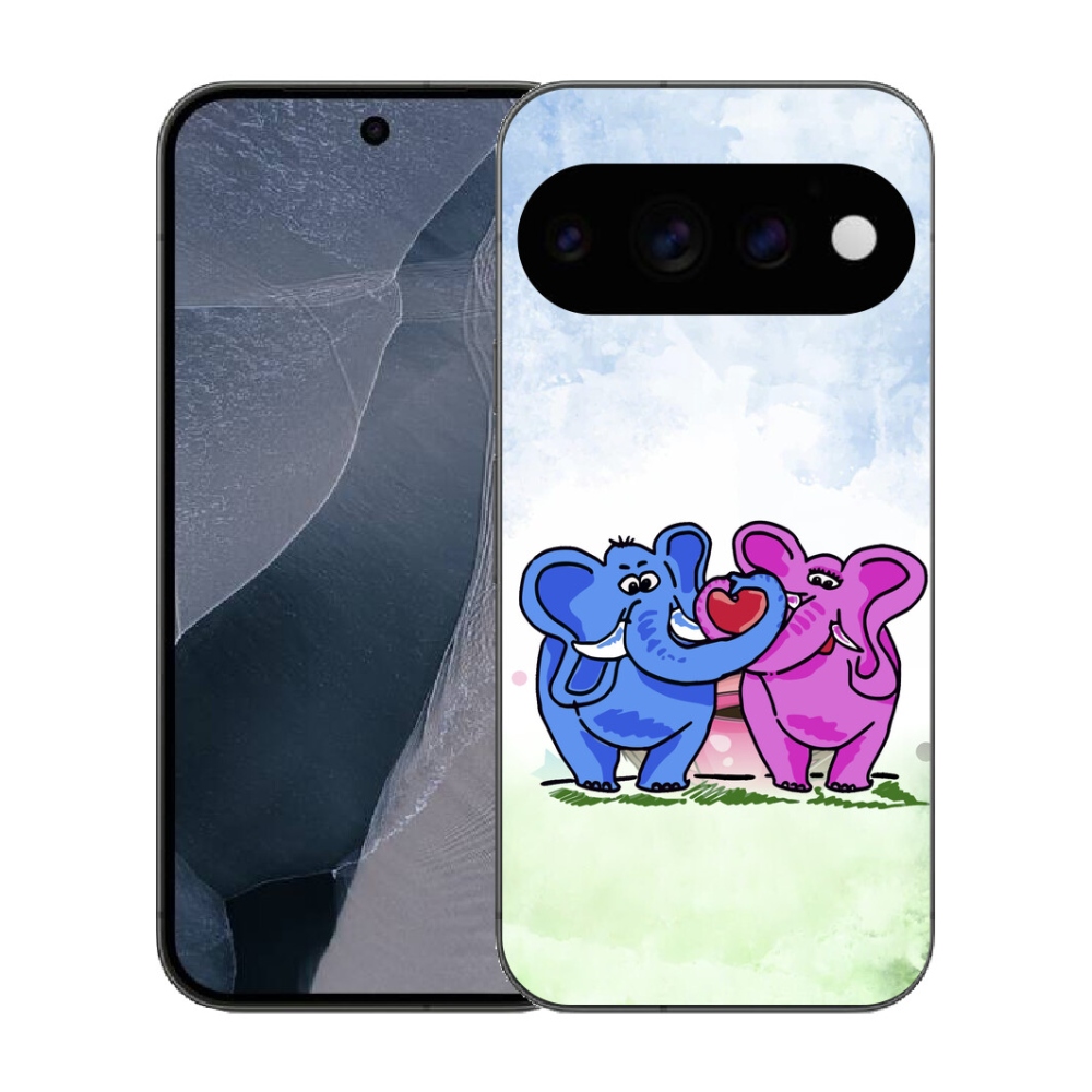 mmCase gél tok a Google Pixel 11 Pro-hoz – szerelmes elefántok