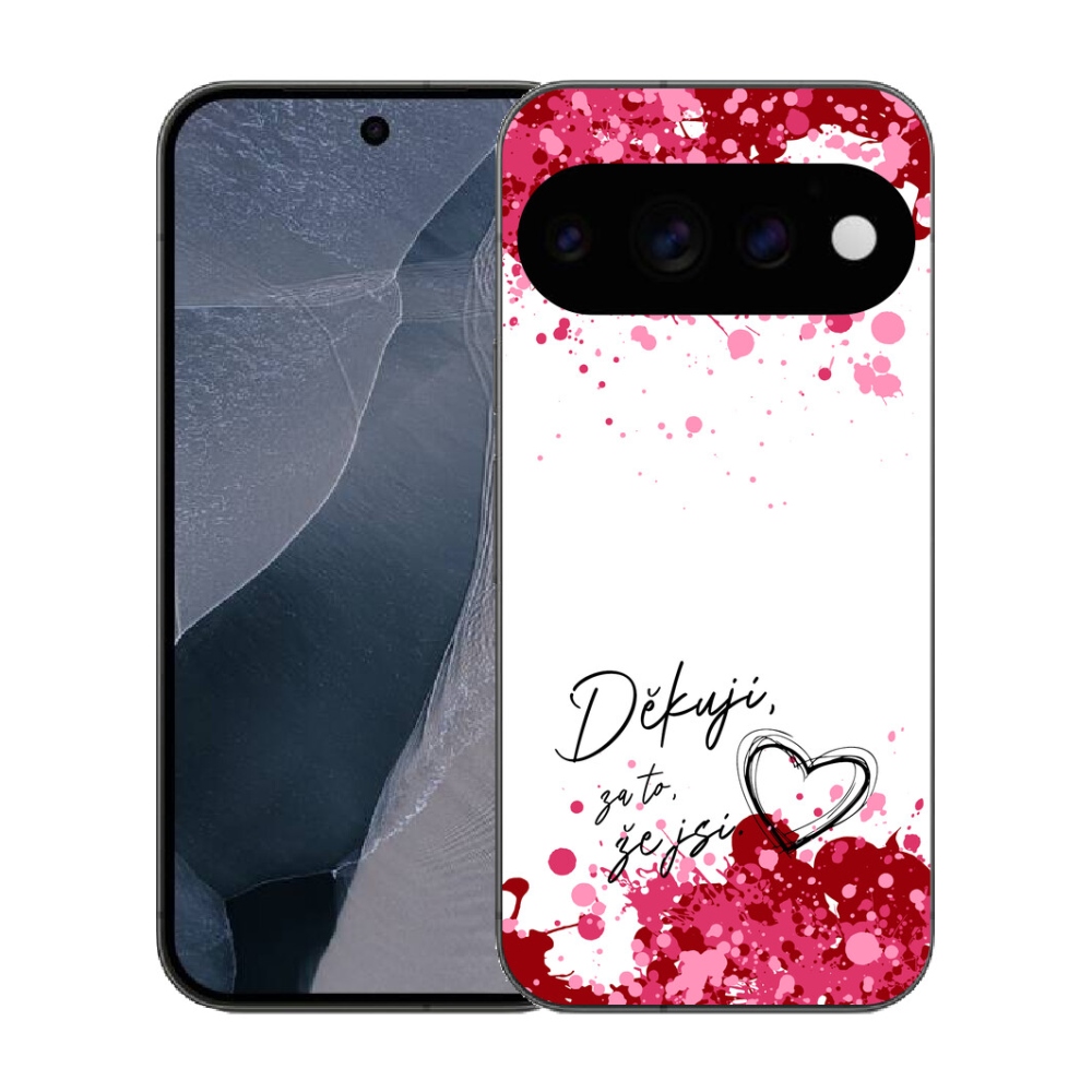 mmCase gél tok a Google Pixel 11 Pro-hoz – „In Love” felirat, fehér háttér