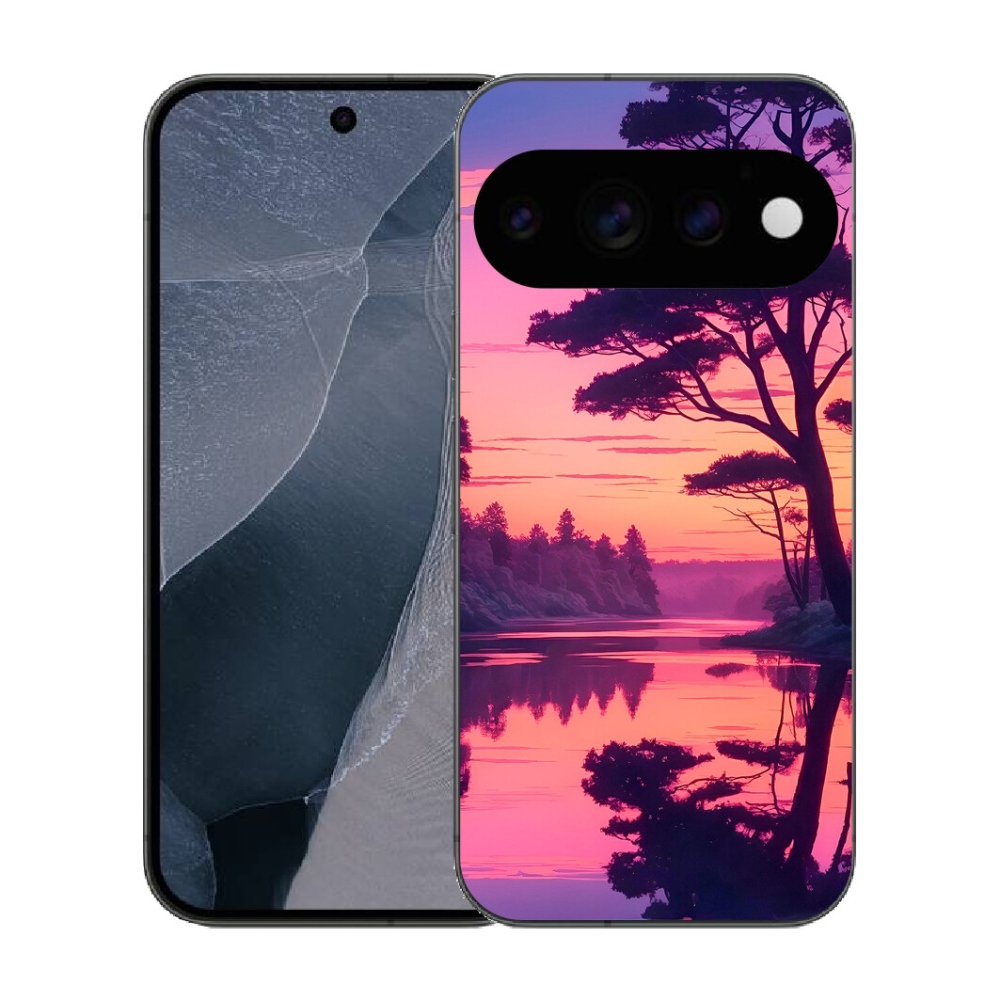 mmCase gél tok a Google Pixel 11 Pro-hoz – naplemente a tó felett