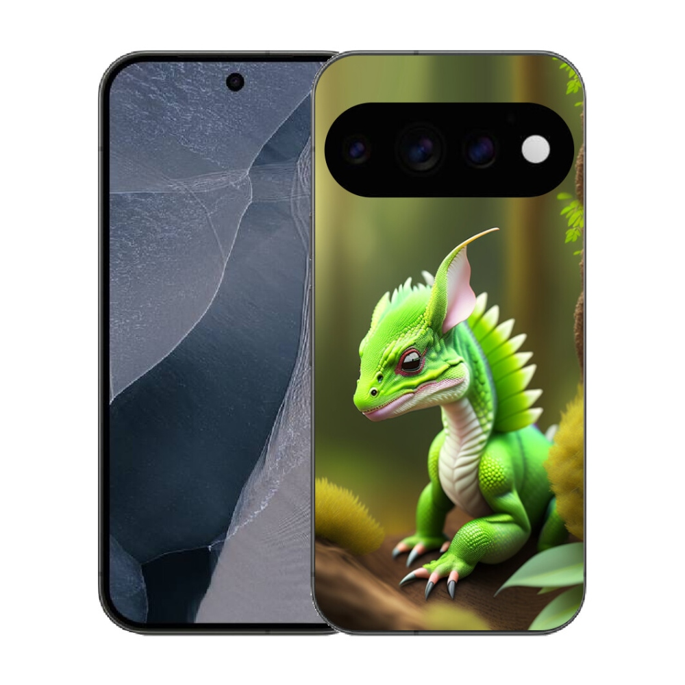 mmCase gél tok a Google Pixel 11 Pro-hoz – zöld sárkány