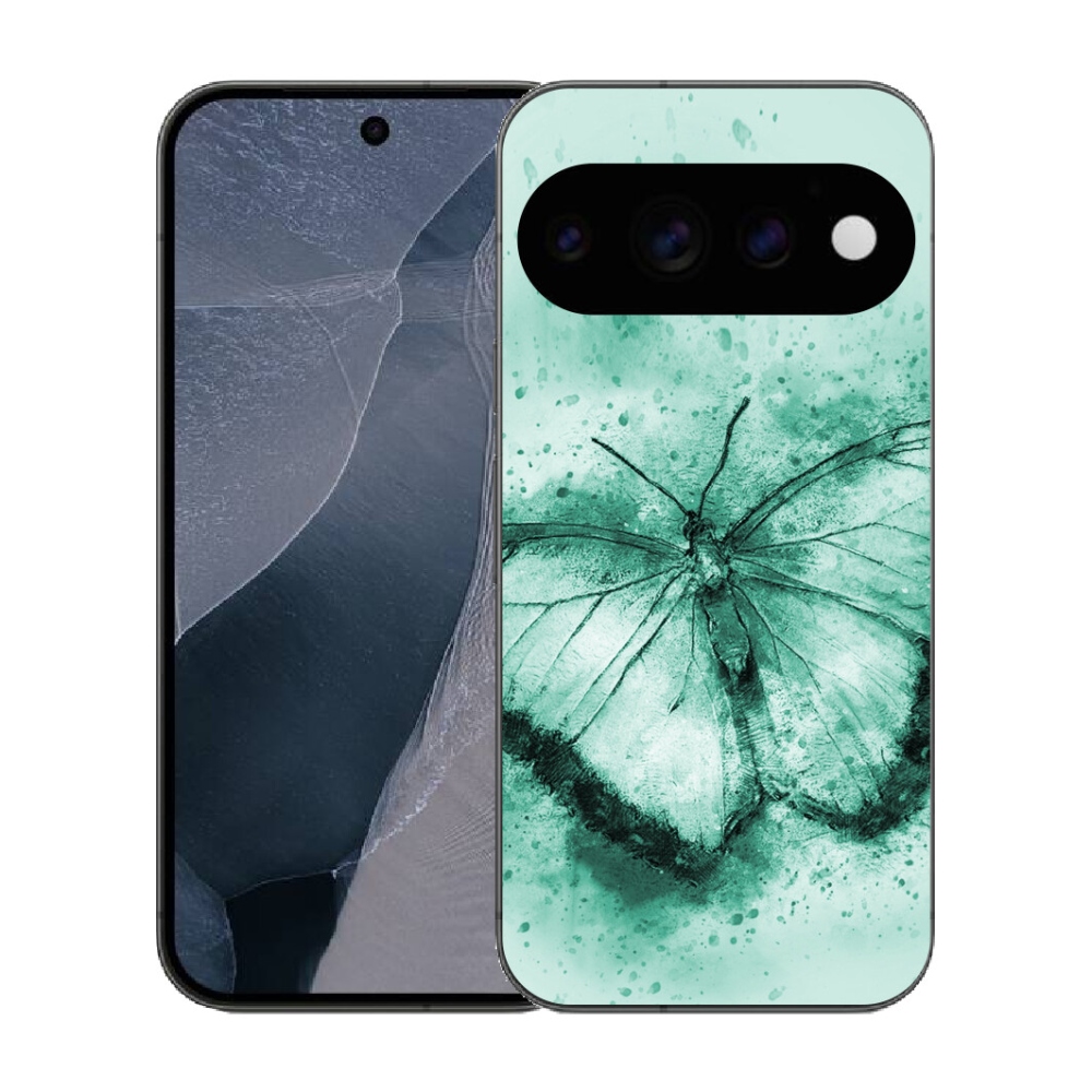 mmCase gél tok a Google Pixel 11 Pro-hoz – zöld pillangó