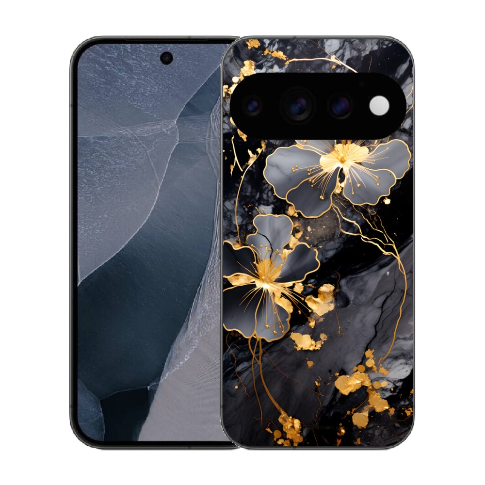 mmCase gél tok a Google Pixel 11 Pro-hoz – arany virágok