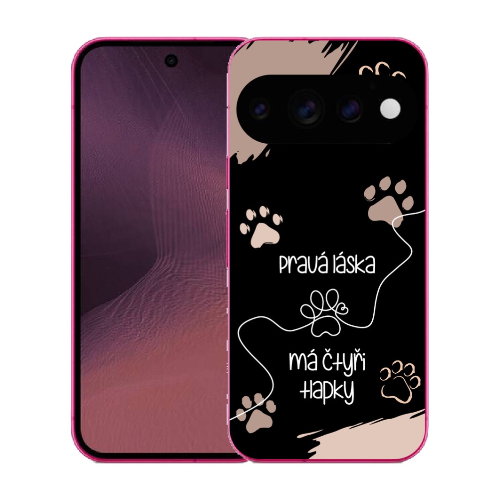mmCase gél tok a Google Pixel 11-hez – kutyás motívum 1, fekete háttér