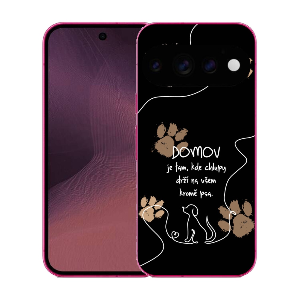 mmCase gél tok a Google Pixel 11-hez – kutyás motívum, fekete háttér
