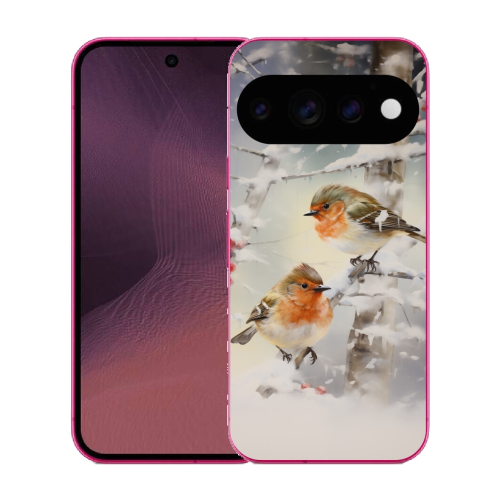 mmCase gél tok a Google Pixel 11-hez – madarak télen
