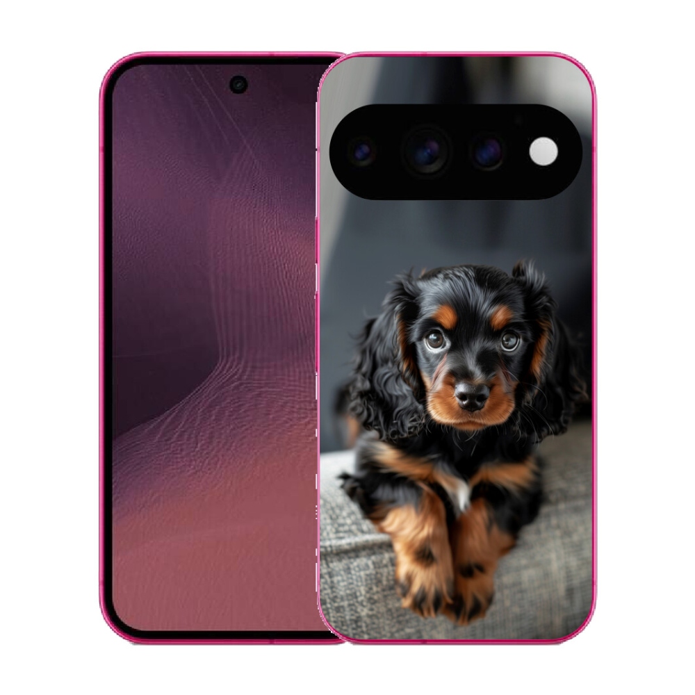 mmCase gél tok a Google Pixel 11-hez – aranyos, hosszúszőrű tacskó