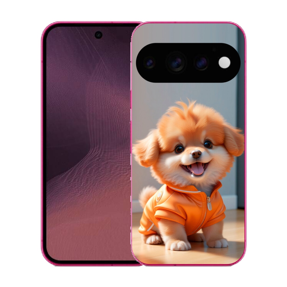 mmCase gél tok a Google Pixel 11-hez – aranyos pomerániai pulóverben