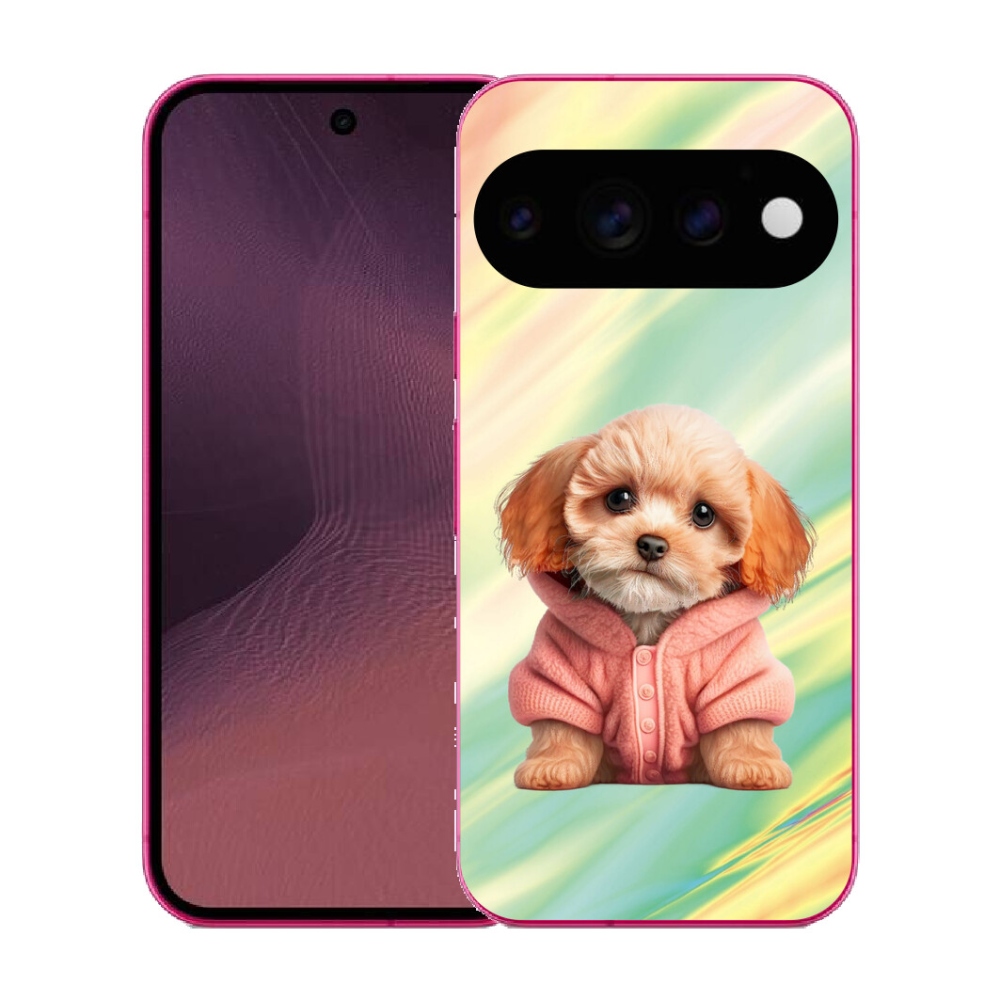 mmCase gél tok a Google Pixel 11-hez – pulóveres kiskutya