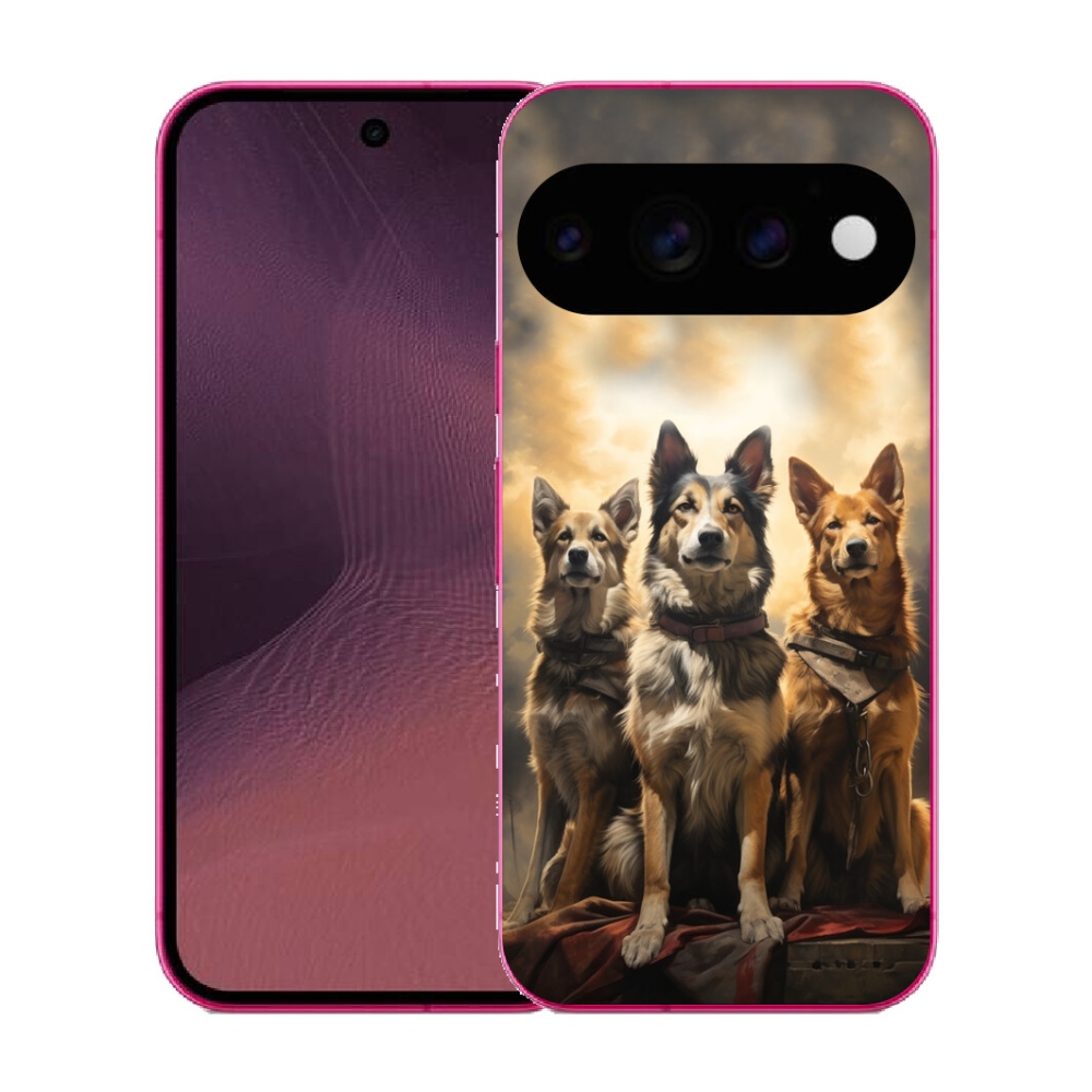 mmCase gél tok a Google Pixel 11-hez – három kutya