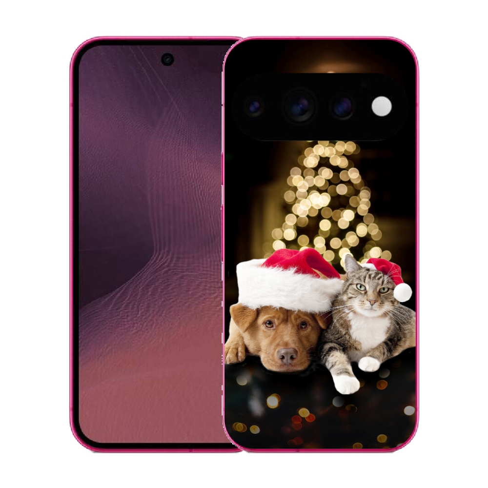 mmCase gél tok a Google Pixel 11-hez – karácsonyi kutya és macska