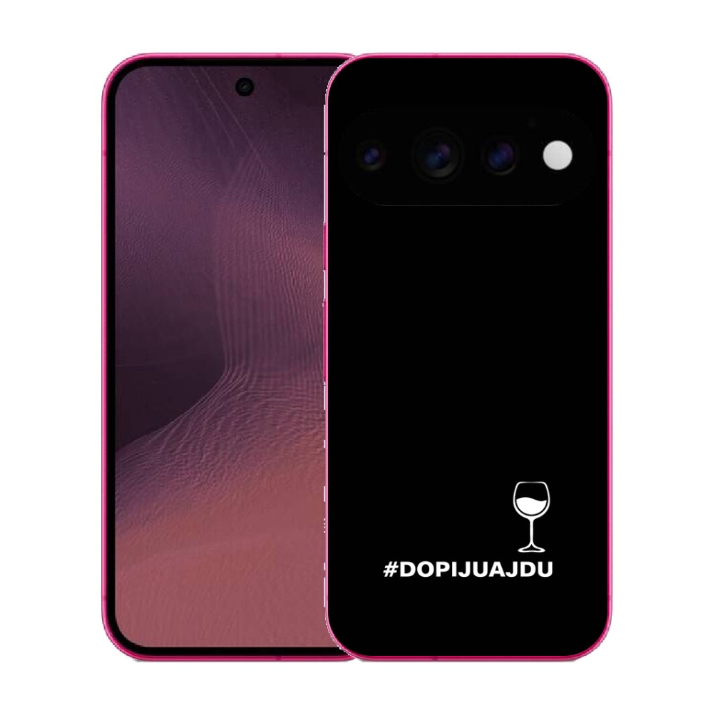 mmCase gél tok a Google Pixel 11-hez – szőlőmotívum fekete háttérrel