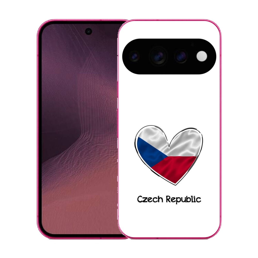mmCase gél tok a Google Pixel 11-hez – zászló, szív, fehér háttér