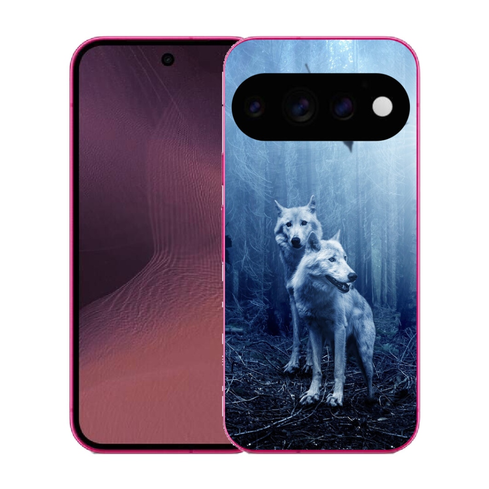 mmCase gél tok a Google Pixel 11-hez – farkasok az erdőben
