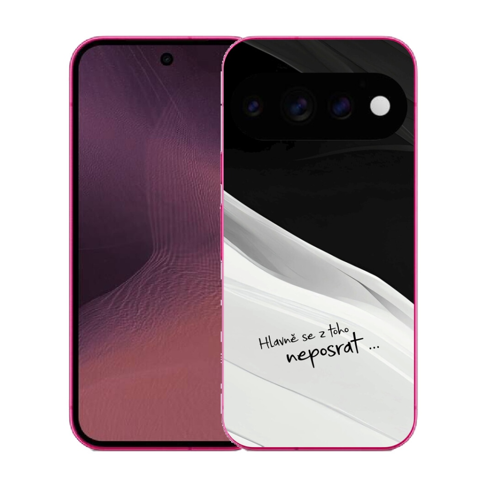 mmCase gél tok a Google Pixel 11-hez – vicces szöveg, 13 fekete-fehér háttér
