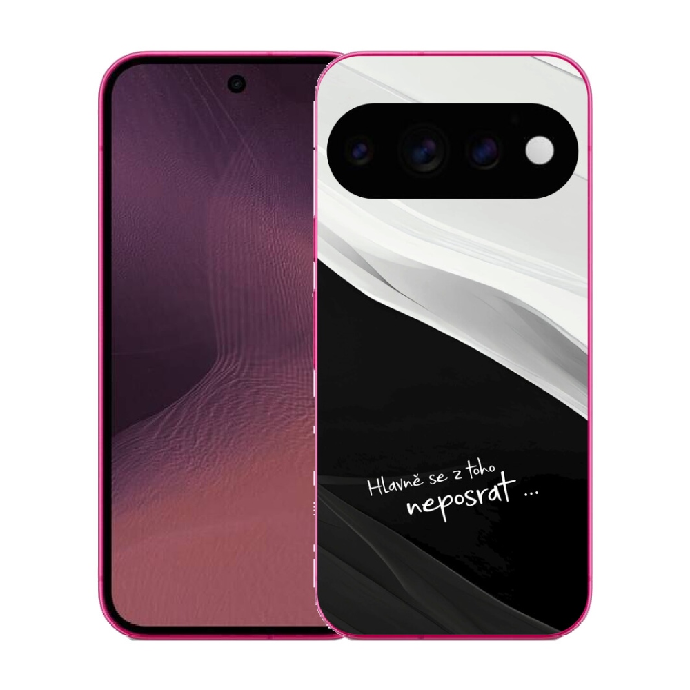 mmCase gél tok a Google Pixel 11-hez – vicces szöveg, 13 fekete-fehér háttér