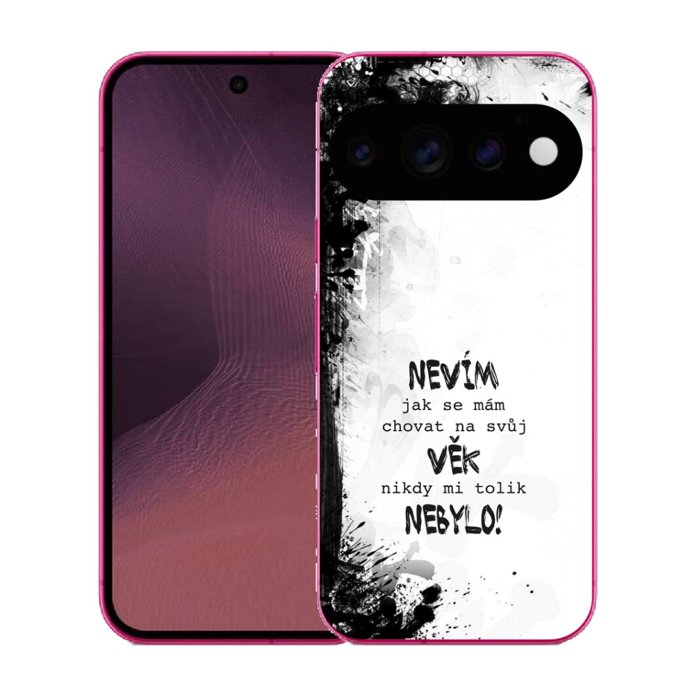 mmCase gél tok a Google Pixel 11-hez – vicces felirat, 14, fehér háttér