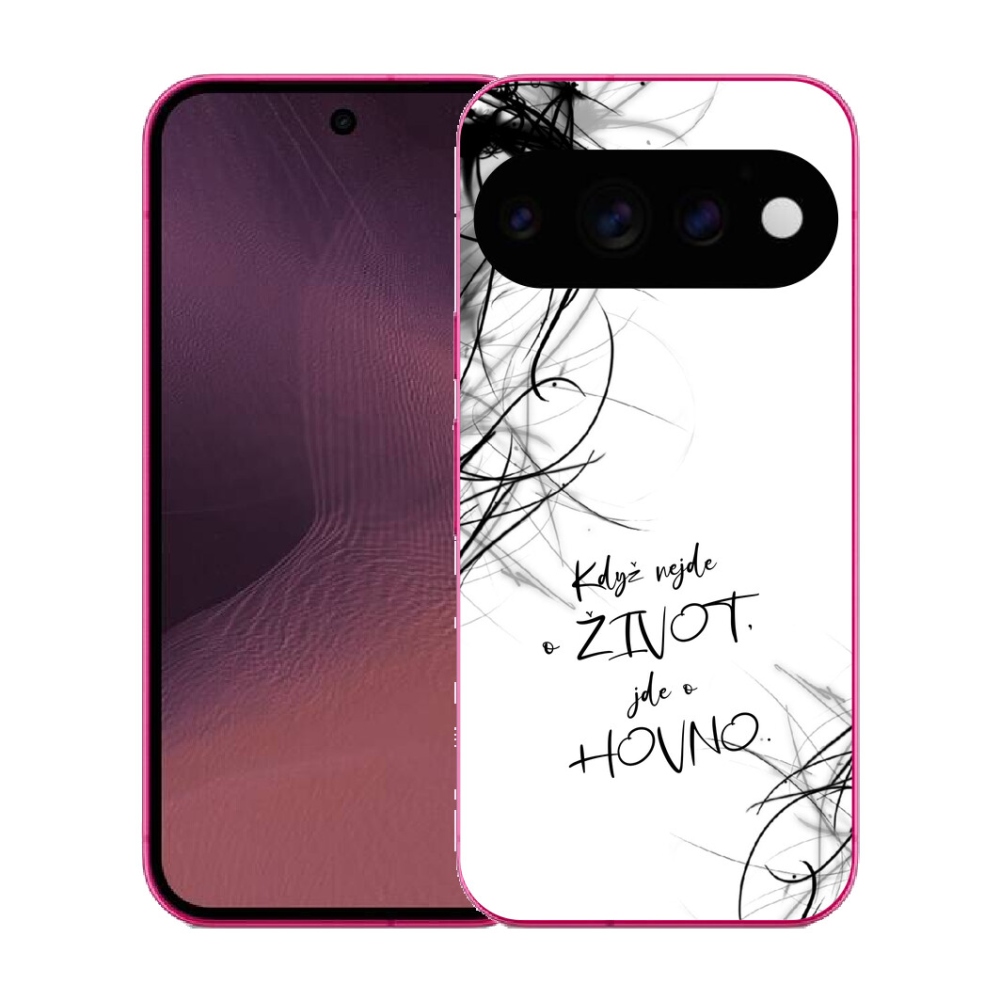 mmCase gél tok a Google Pixel 11-hez – vicces felirat, 16, fehér háttér