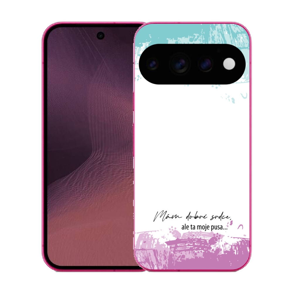 mmCase gél tok a Google Pixel 11-hez – vicces felirat, 3 fehér háttér