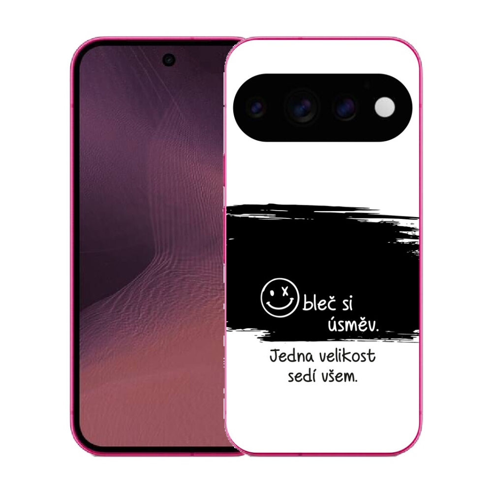mmCase géltok a Google Pixel 11-hez – vicces felirat, 8 fekete-fehér háttér