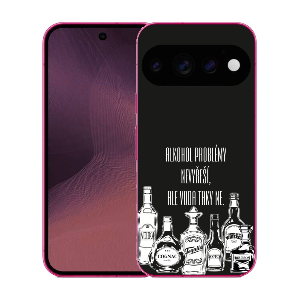 mmCase gél tok a Google Pixel 11-hez – vicces felirat fekete háttérrel
