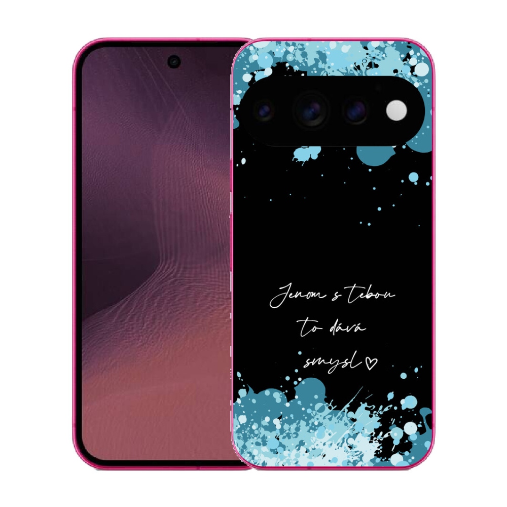 mmCase géltok a Google Pixel 11-hez – „In Love” felirat fekete háttérrel