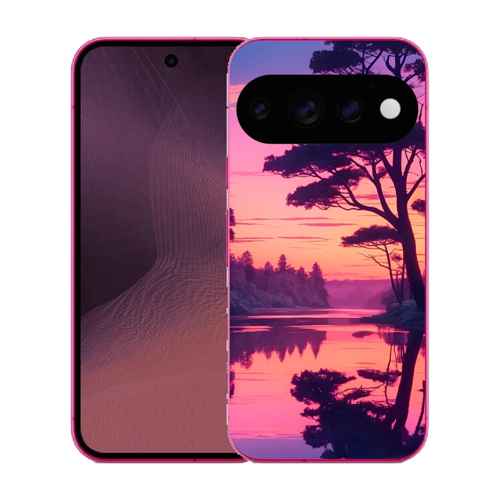 mmCase gél tok a Google Pixel 11-hez – naplemente a tó felett