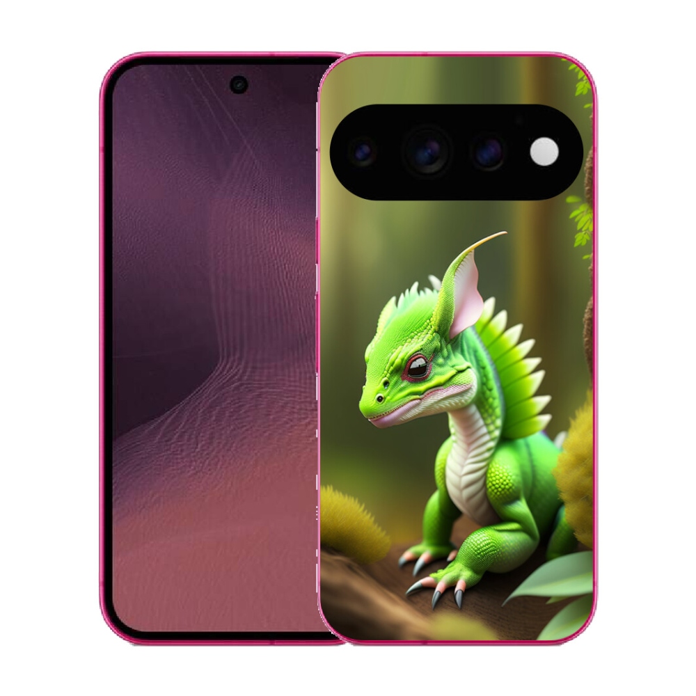 mmCase gél tok a Google Pixel 11-hez – zöld sárkány