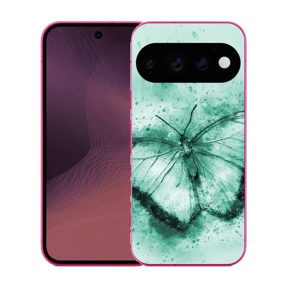mmCase gél tok a Google Pixel 11-hez – zöld pillangó