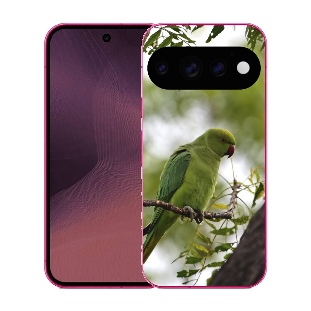 mmCase gél tok a Google Pixel 11-hez – zöld papagáj