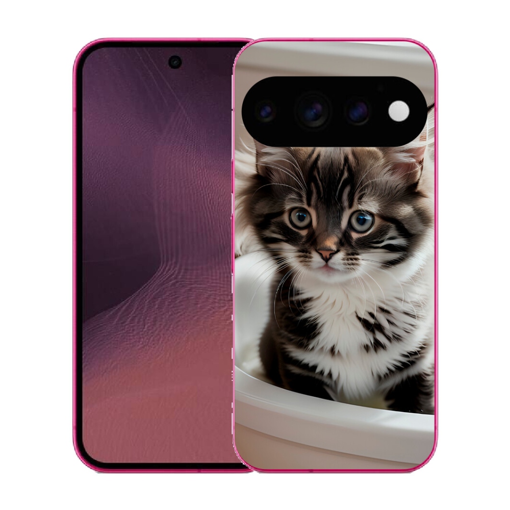 mmCase gél tok a Google Pixel 11-hez – kíváncsi cica