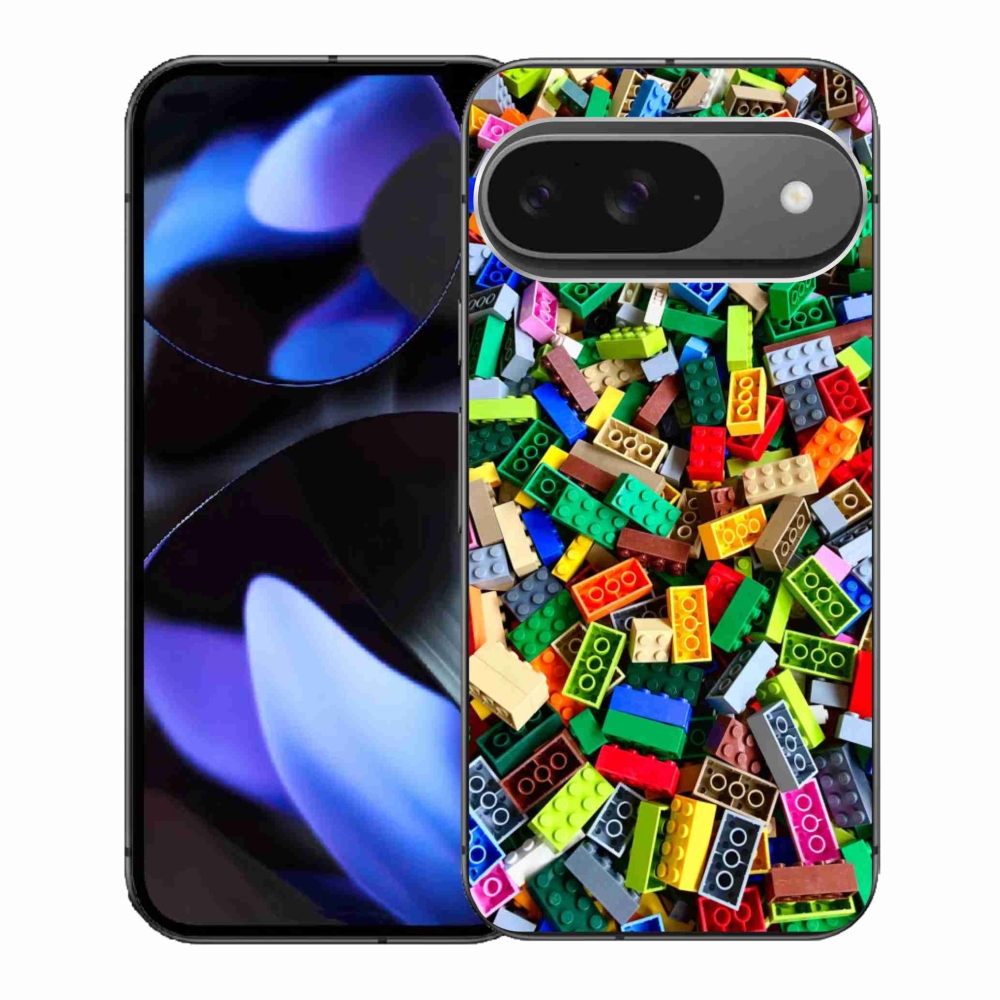 Gél borítás mmCase a Google Pixel 9-hez - színes építőkockák