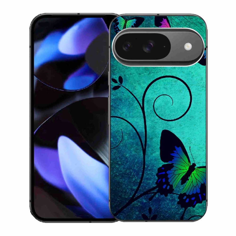 Gél borítás mmCase a Google Pixel 9-hez - színes pillangók