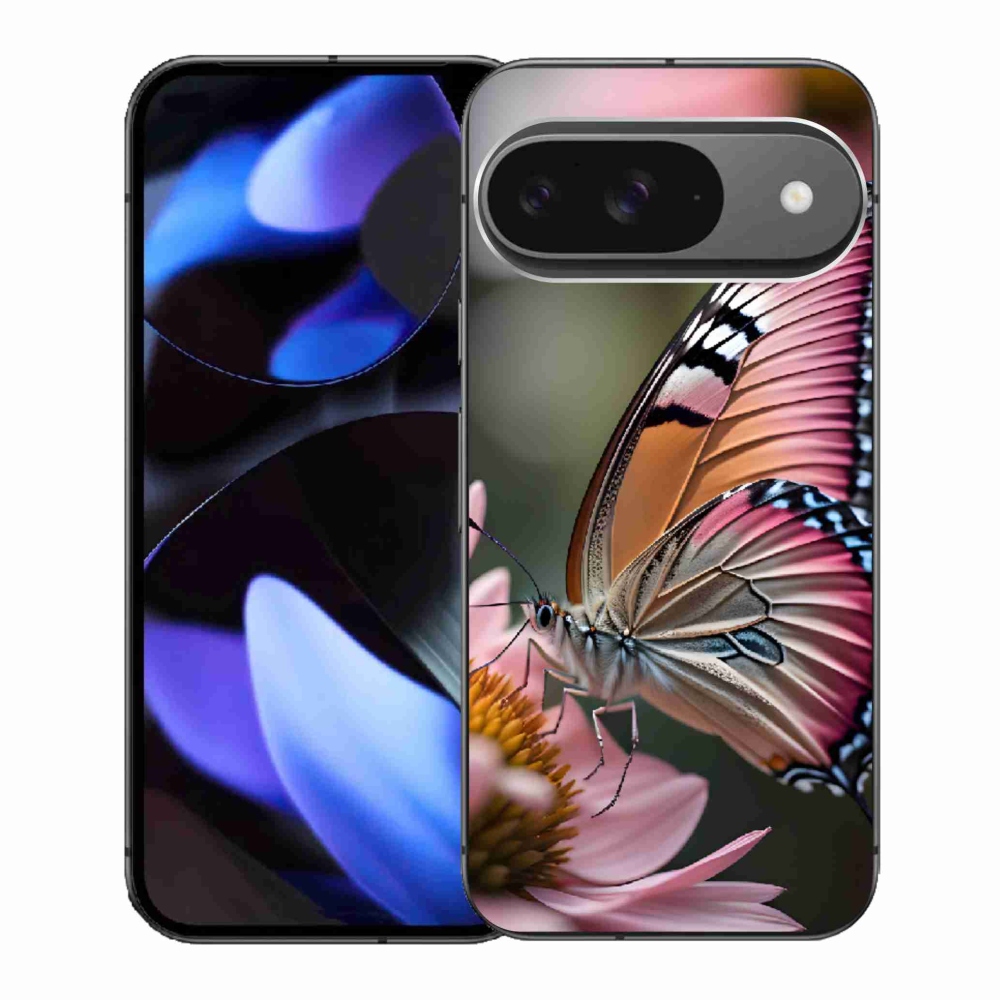 Gél borítás mmCase a Google Pixel 9-hez - színes pillangó